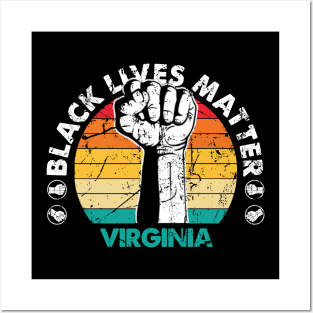 Virginia black lives matter political protest Posters and Art